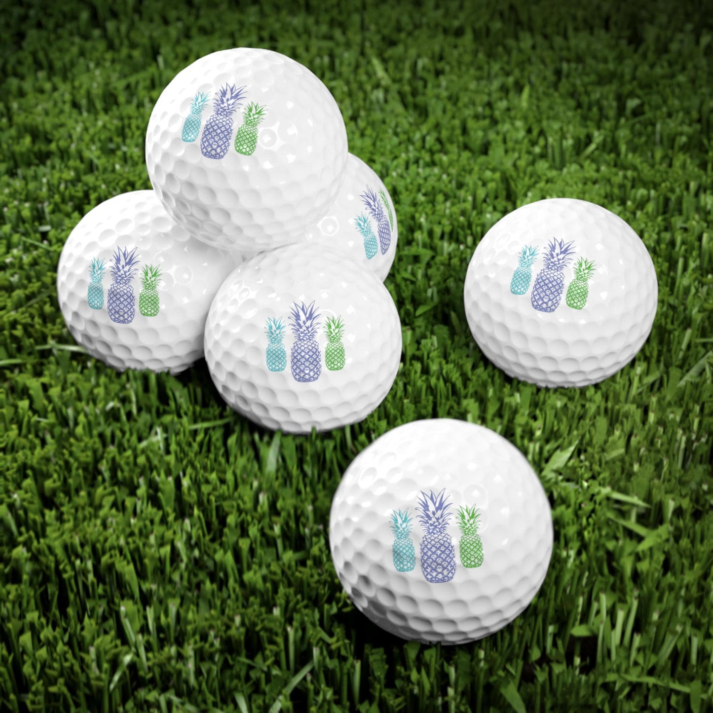 Golf Balls, High Quality 6pcs Set - Father's Day Gift, Golfing Accessories, Sports Equipment, Golf Lover Present, Custom Golf