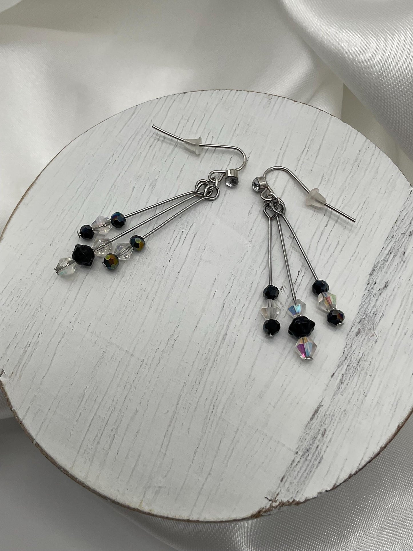 Genuine Crystal Dangle Earrings in Assorted Colors