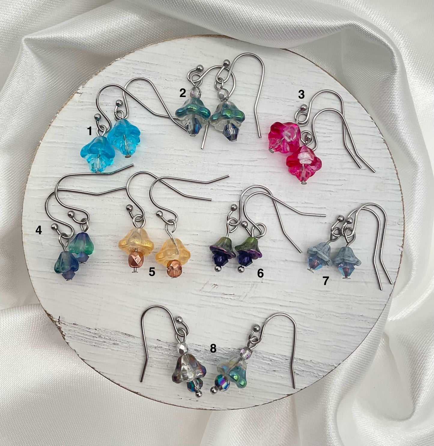Assorted Floral / Flower Dangle Earrings