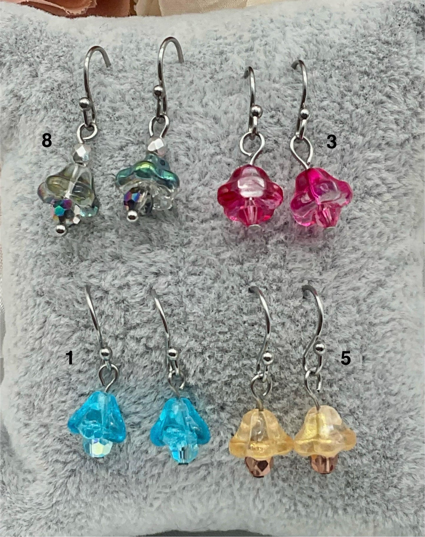 Assorted Floral / Flower Dangle Earrings