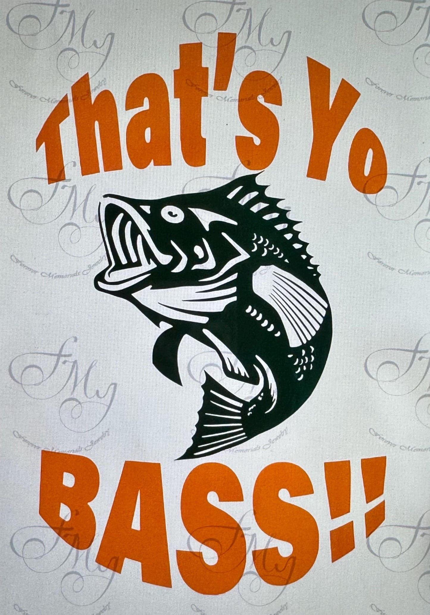 Thats Your Bass - Angler Fishing Decal - Auto Stickers - Bumper Sticker - Rear Auto Window