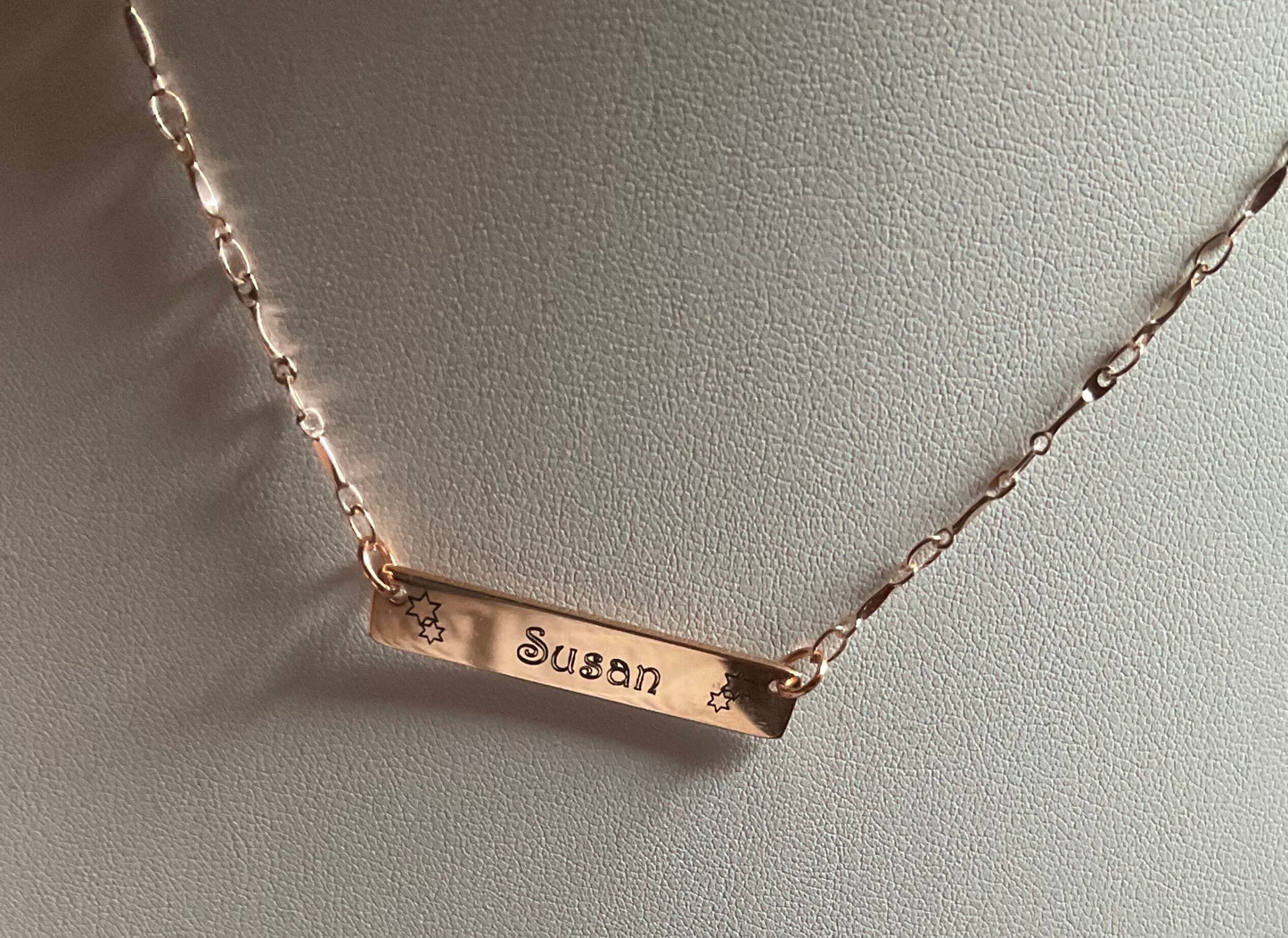 Rose Gold Personalized Necklace for Girls and Women