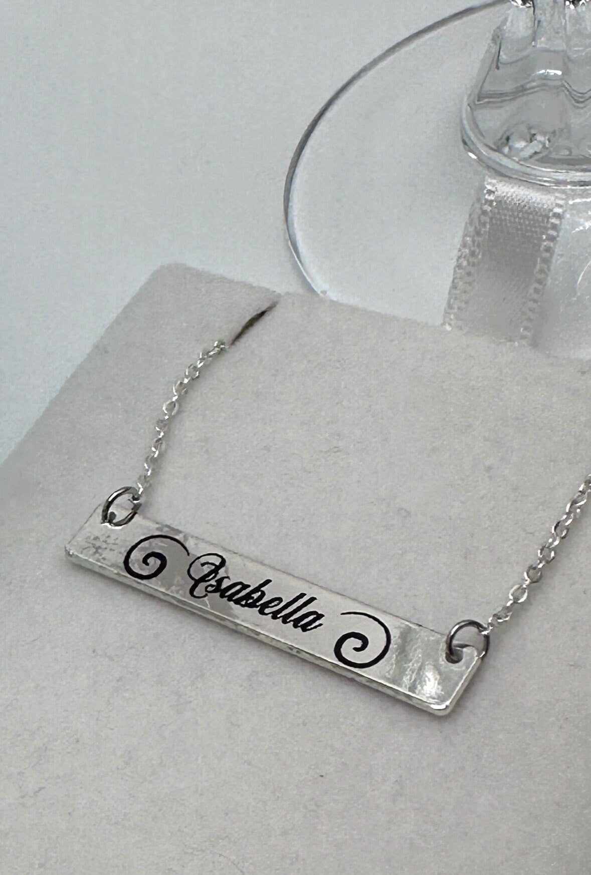 Silver Personalized Necklace for Girls and Women