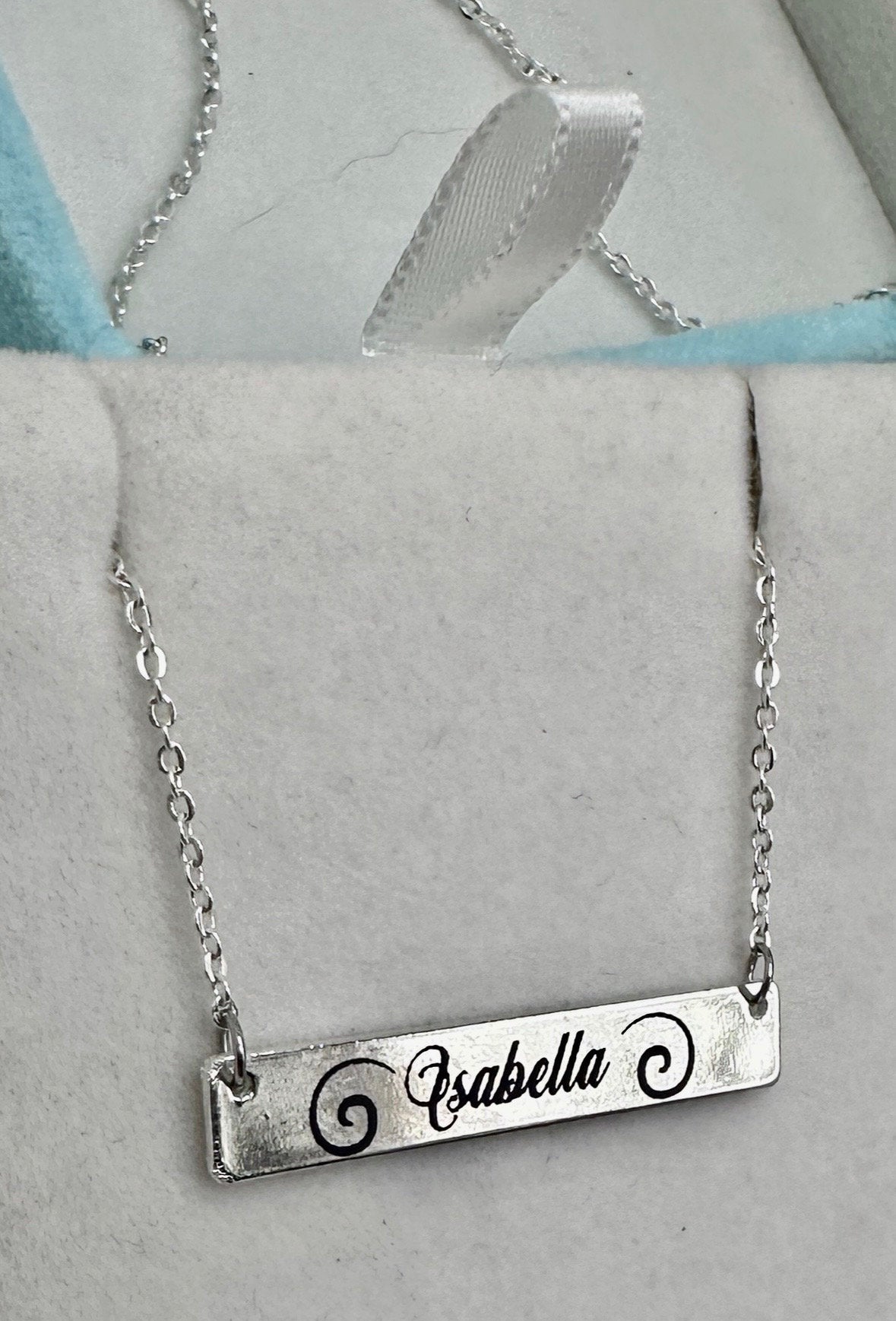 Silver Personalized Necklace for Girls and Women