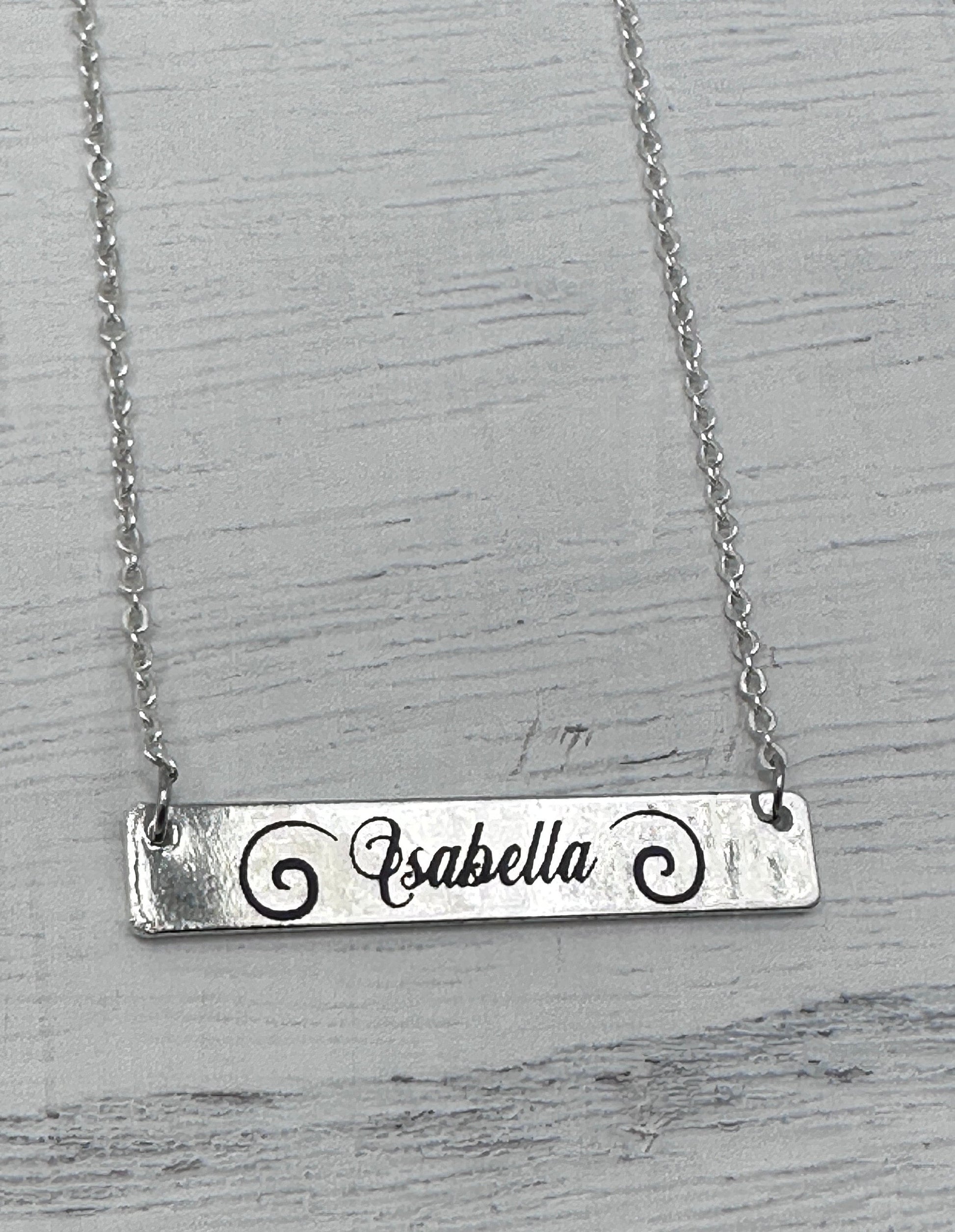 Silver Personalized Necklace for Girls and Women