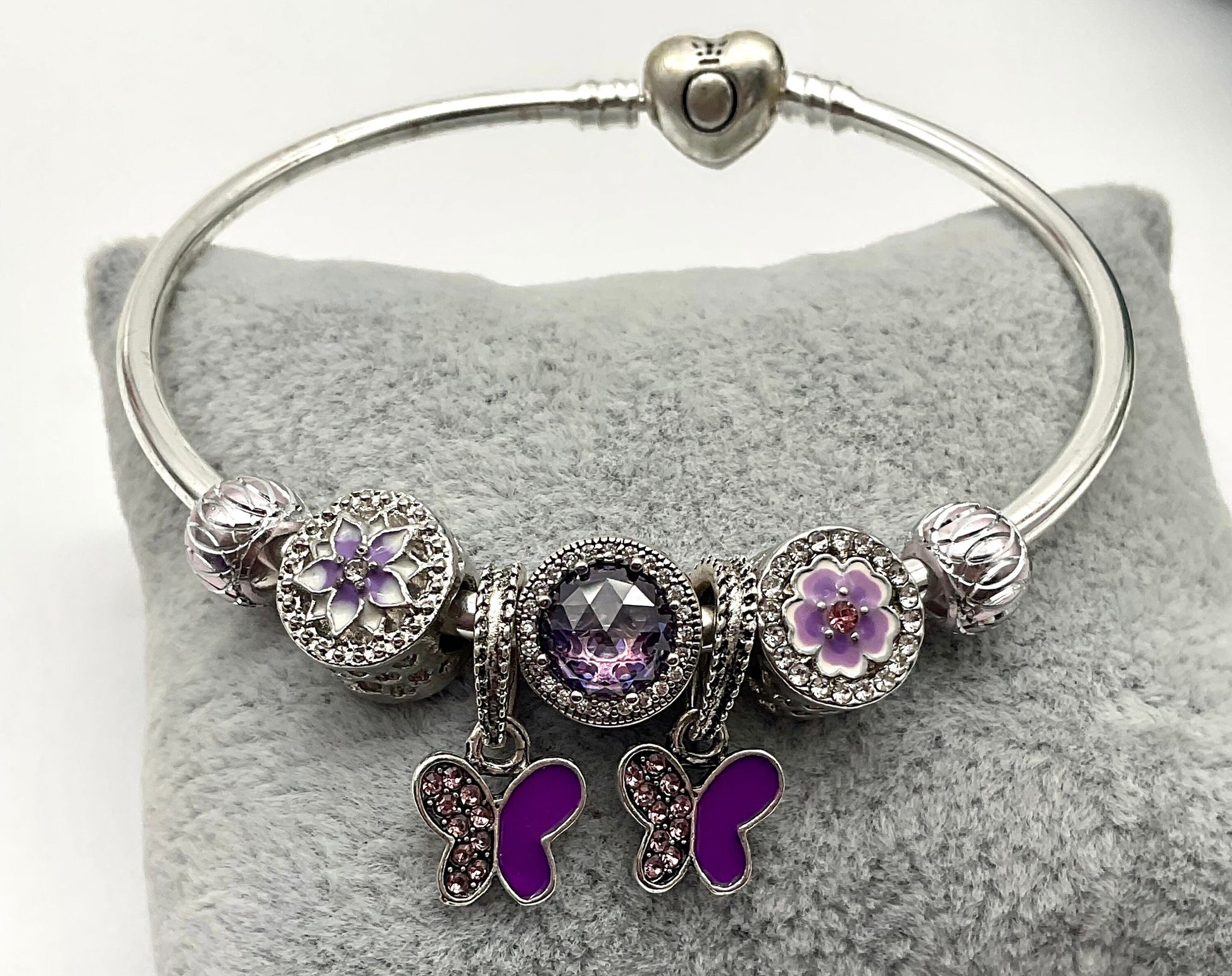 Purple Butterfly Theme Bracelet - Pandora