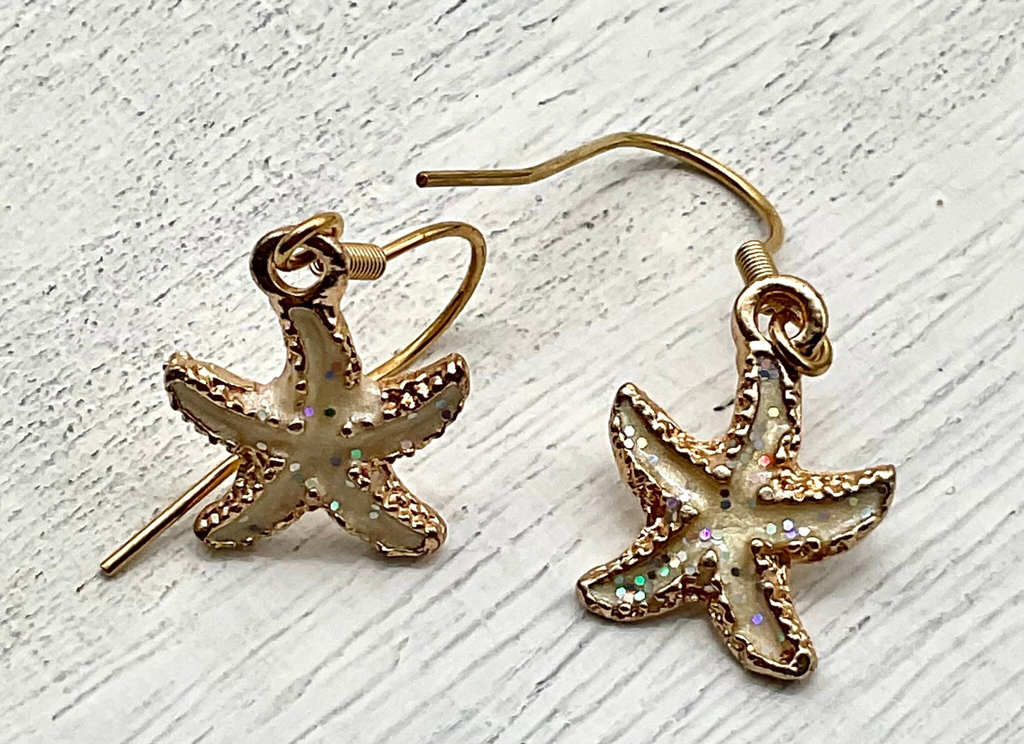 Starfish Ocean Theme Dangle Earrings