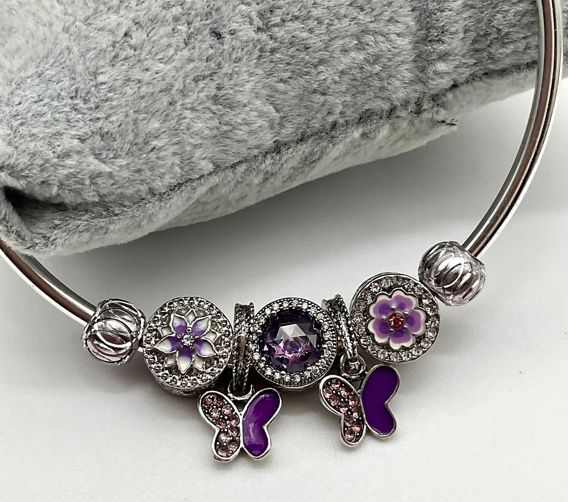 Purple Butterfly Theme Bracelet - Pandora