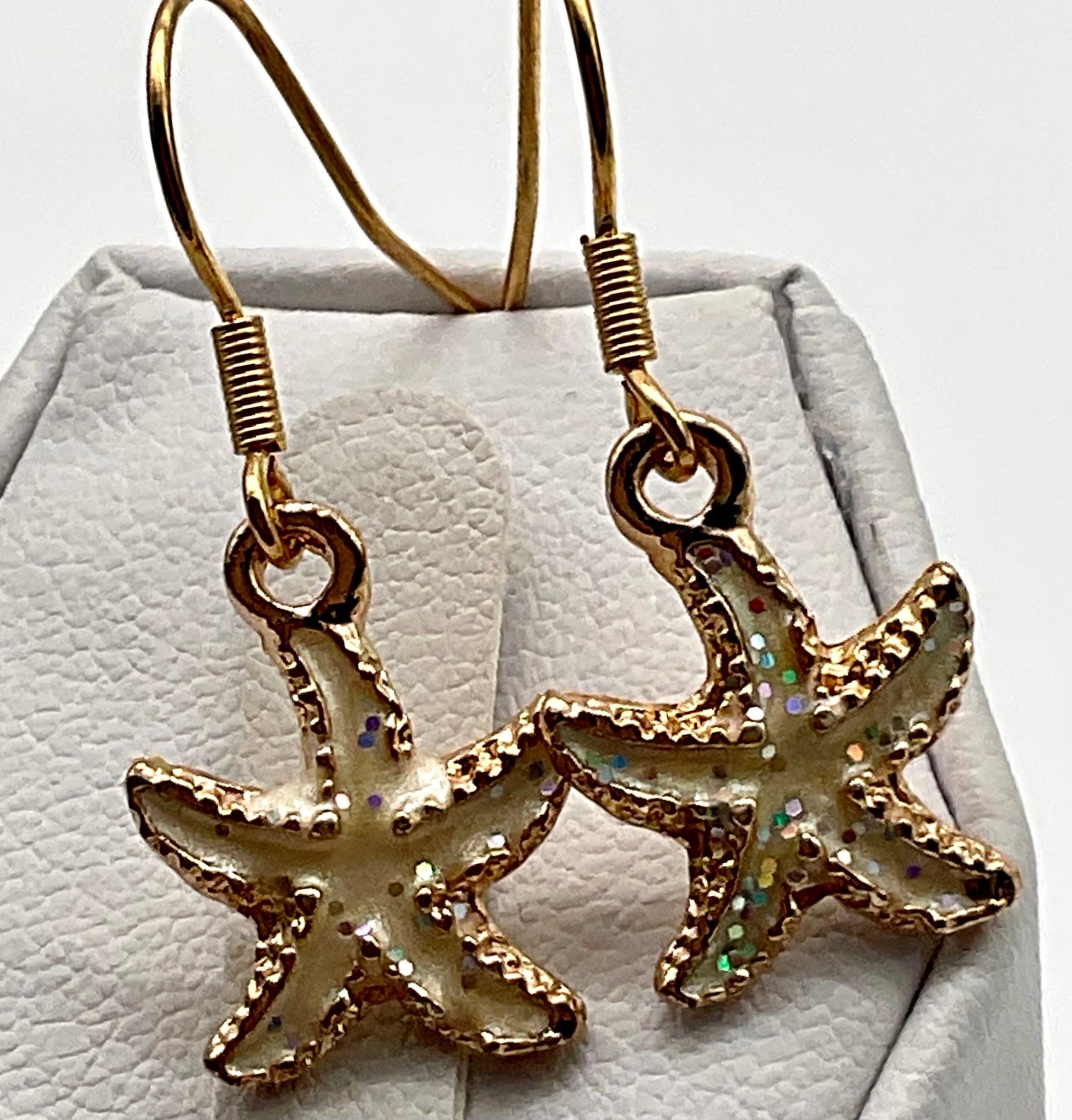 Starfish Ocean Theme Dangle Earrings