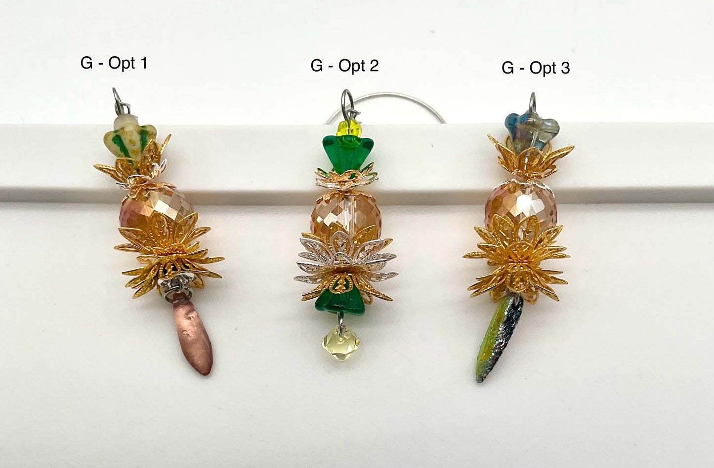 Pick - A - Pineapple Charleston Style Jewelry Rear View Mirror Car Ornament - Assorted Styles