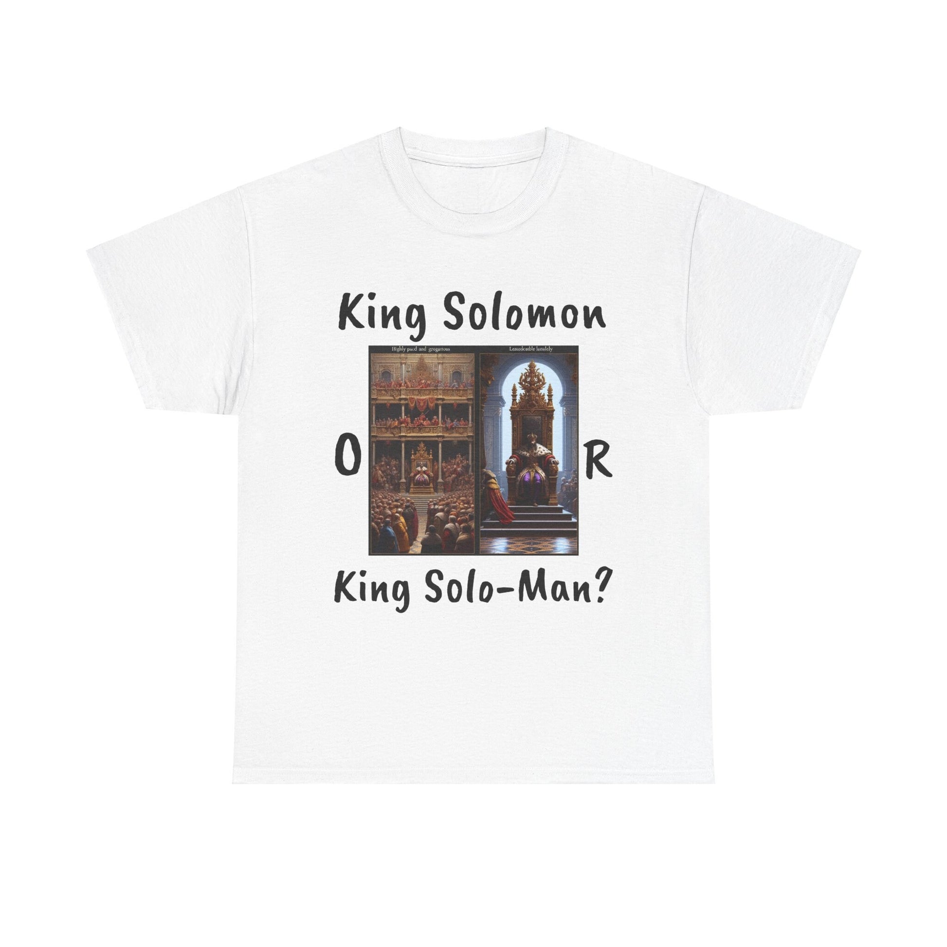 Unisex Heavy Cotton Tee King Solomon or King Solo-Man