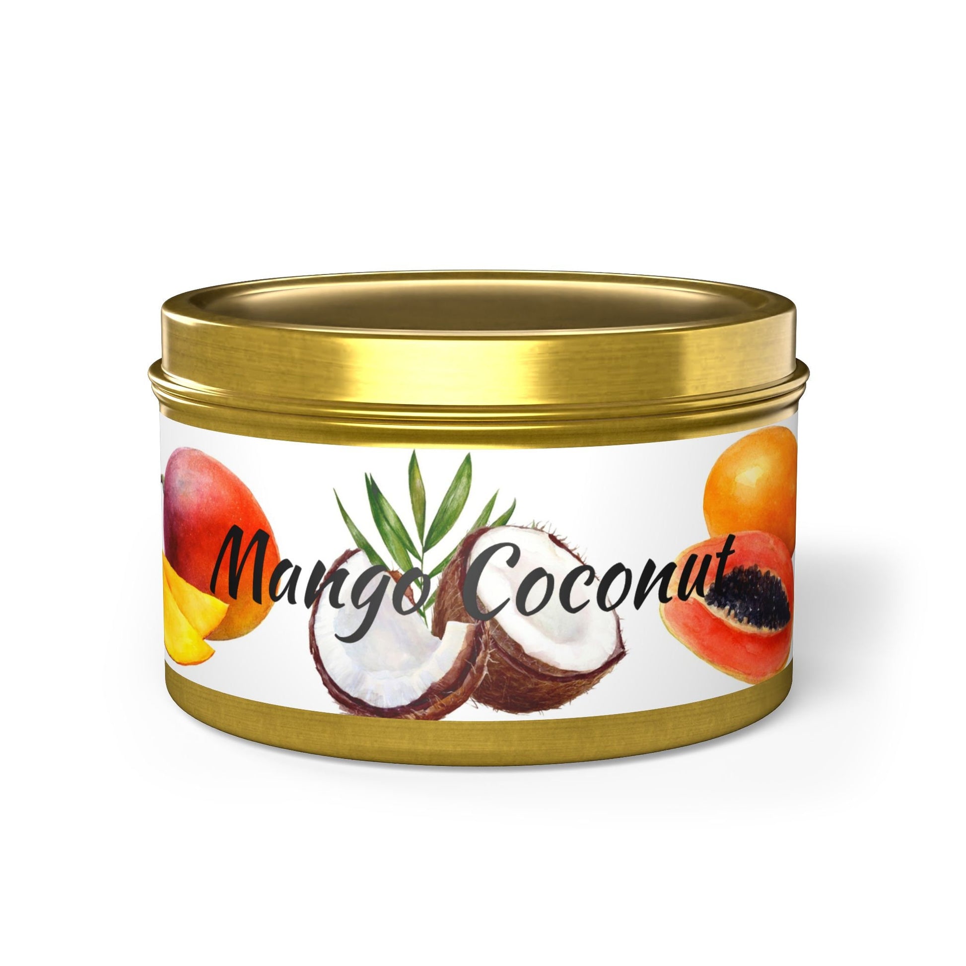 Tin Candles - Soy - Mango Coconut Scent Candle