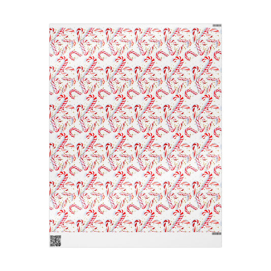 Wrapping Papers - Holiday Christmas Gift Wrap Paper - Candy Cane