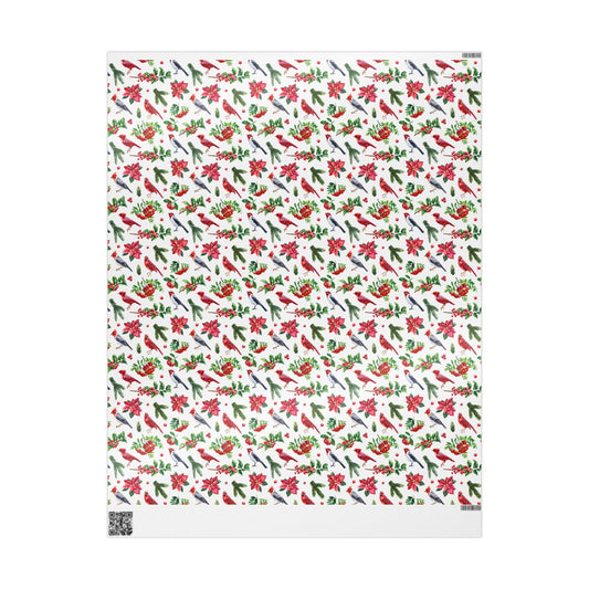 Wrapping Papers - Holiday Christmas Gift Wrap - Cardinal Bird