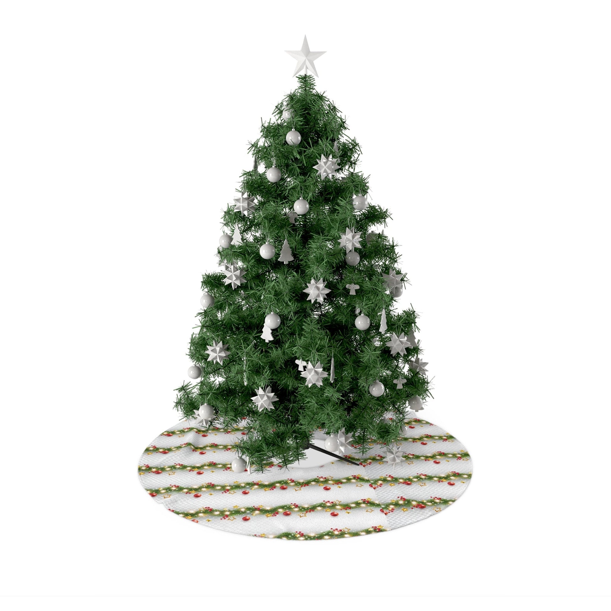 Christmas Tree Skirts - Green Holly