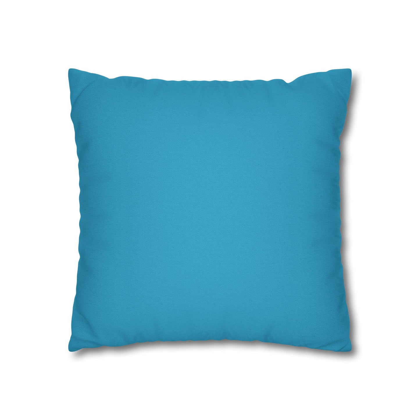 Spun Polyester Square Pillowcase - Aqua