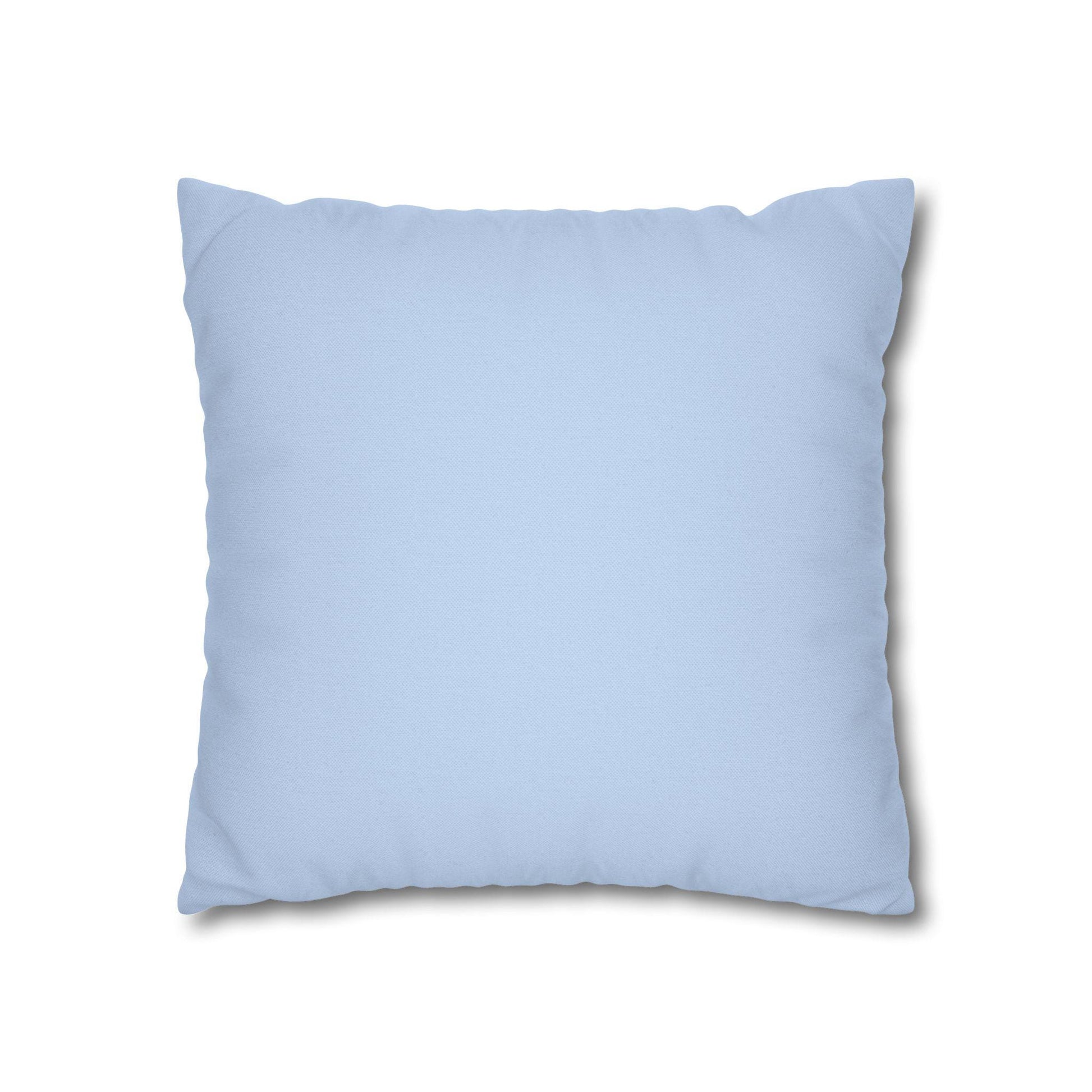 Spun Polyester Square Pillowcase - Blue Color - Pineapple Design