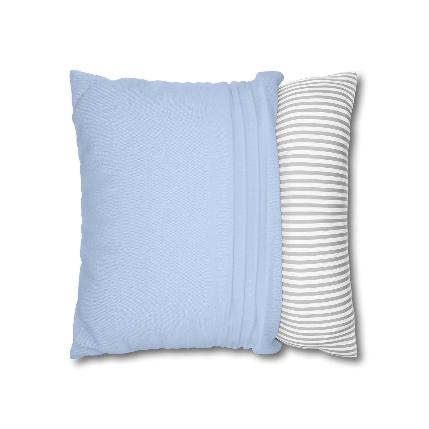 Spun Polyester Square Pillowcase - Blue Color - Pineapple Design