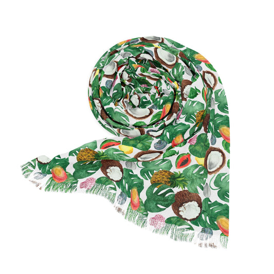 Light Scarf Women's Tropical Print Scarf