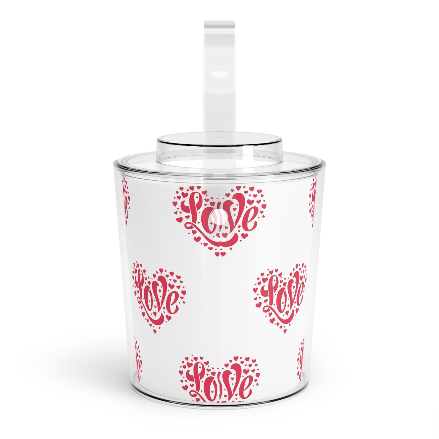 Ice Bucket with Tongs Cooler - Love Theme