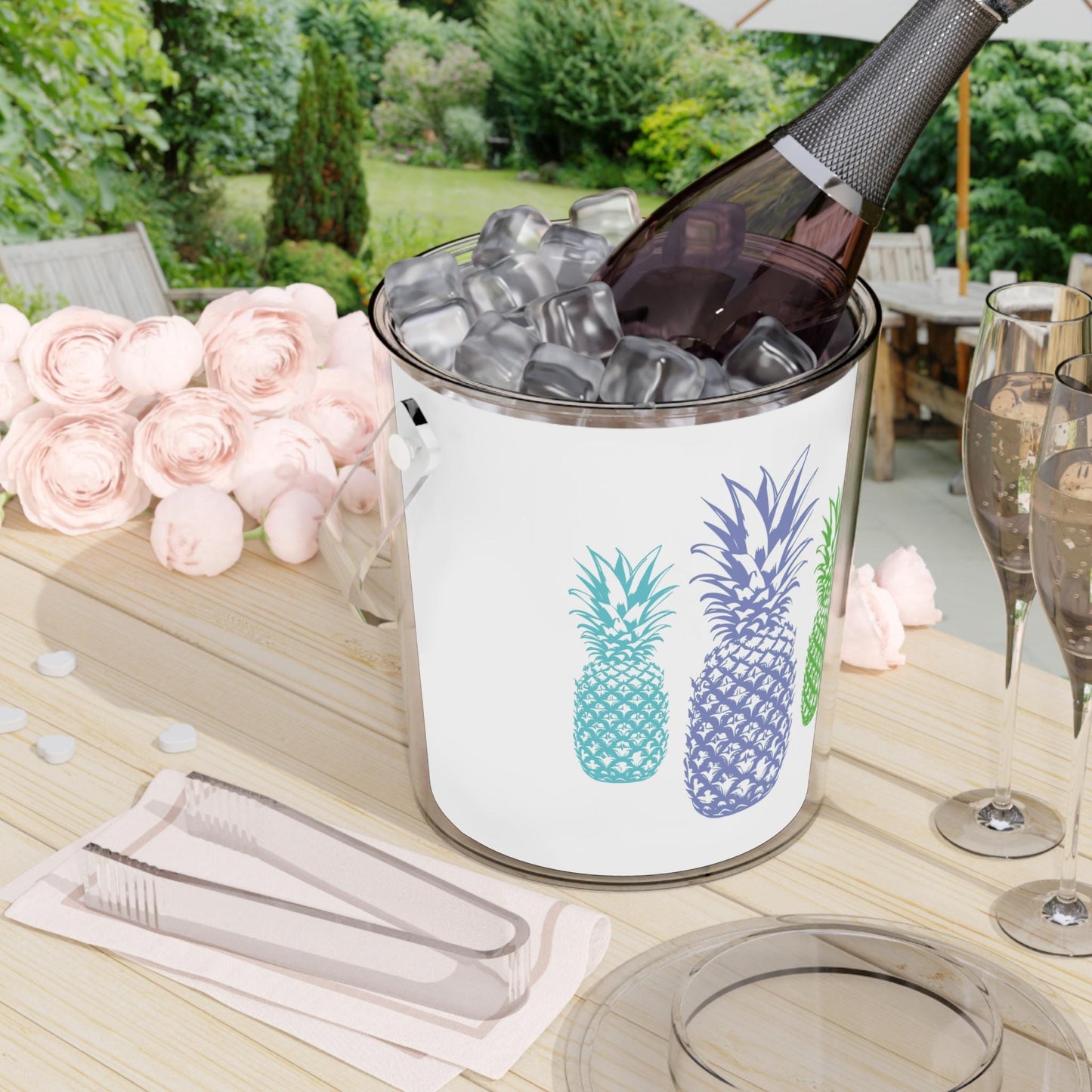 Ice Bucket with Tongs Cooler