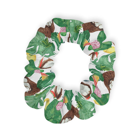 Scrunchie Hair Tie - Tropical Print