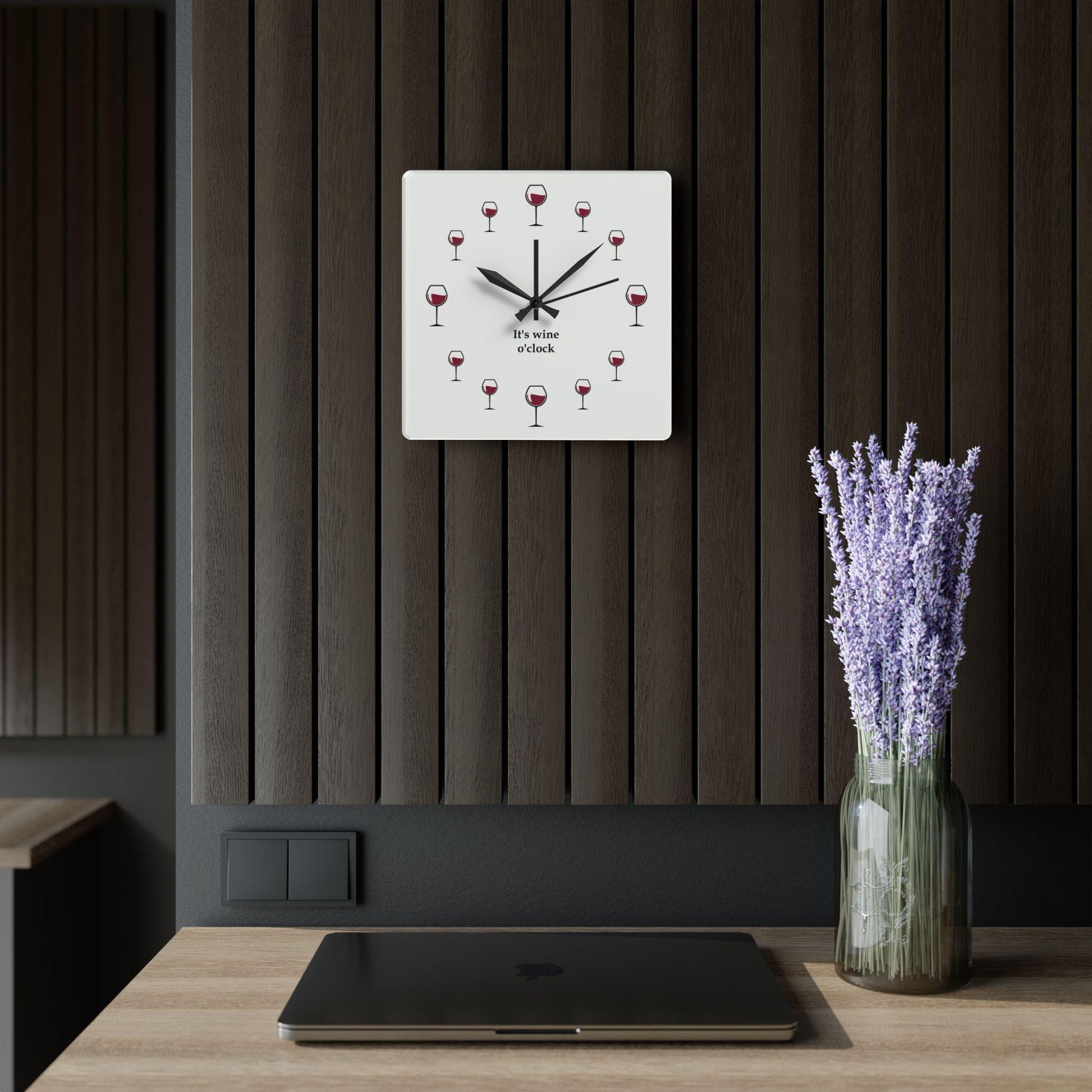 Acrylic Wall Clock - Clock - Wine Clock