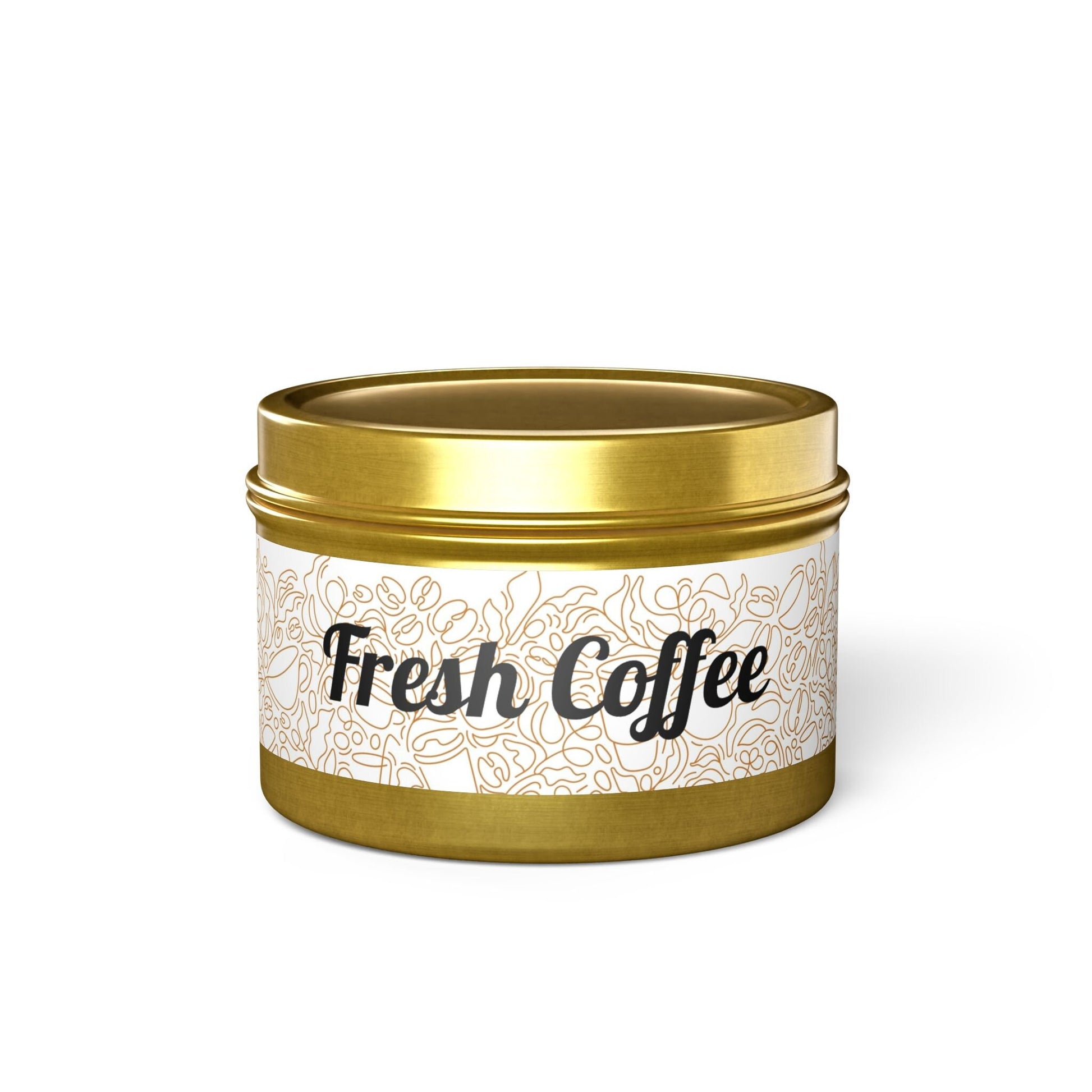 Tin Candles - Soy - Fresh Coffee Scent