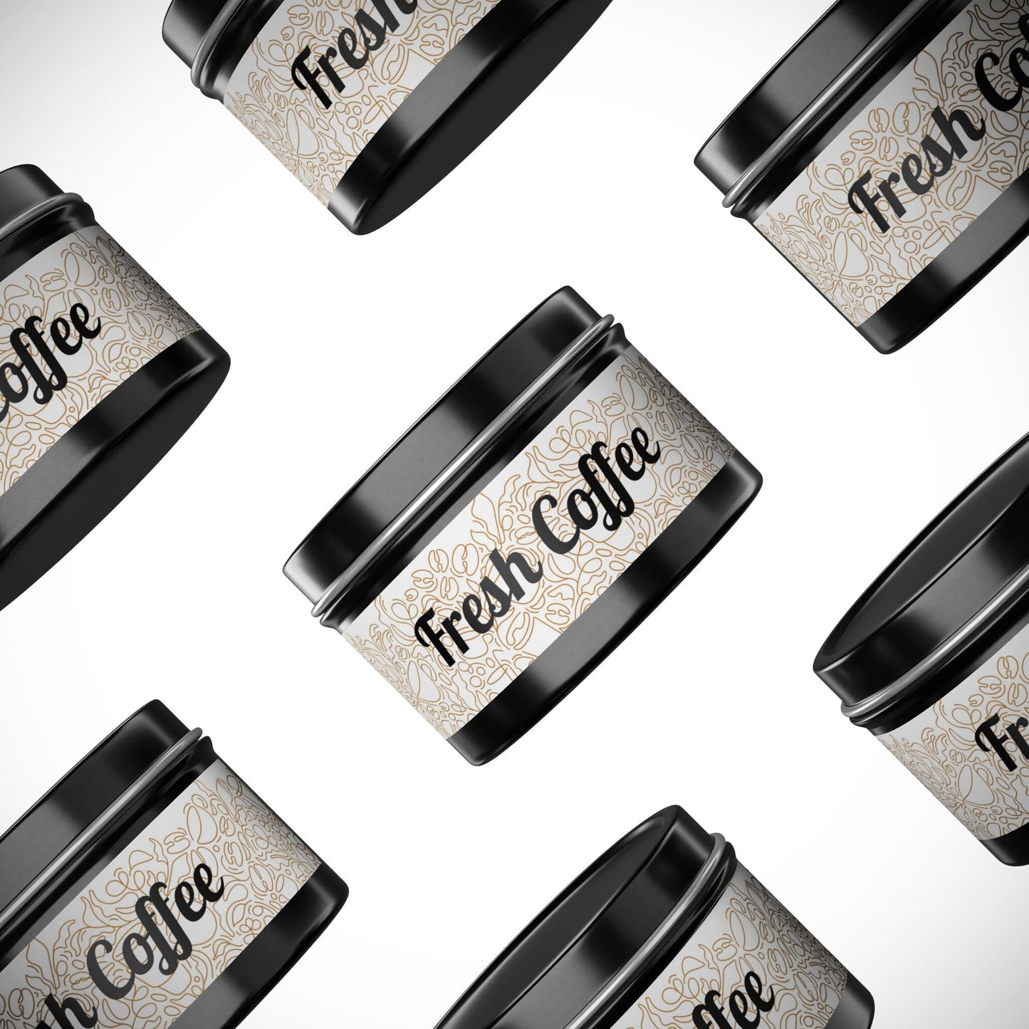 Tin Candles - Soy - Fresh Coffee Scent