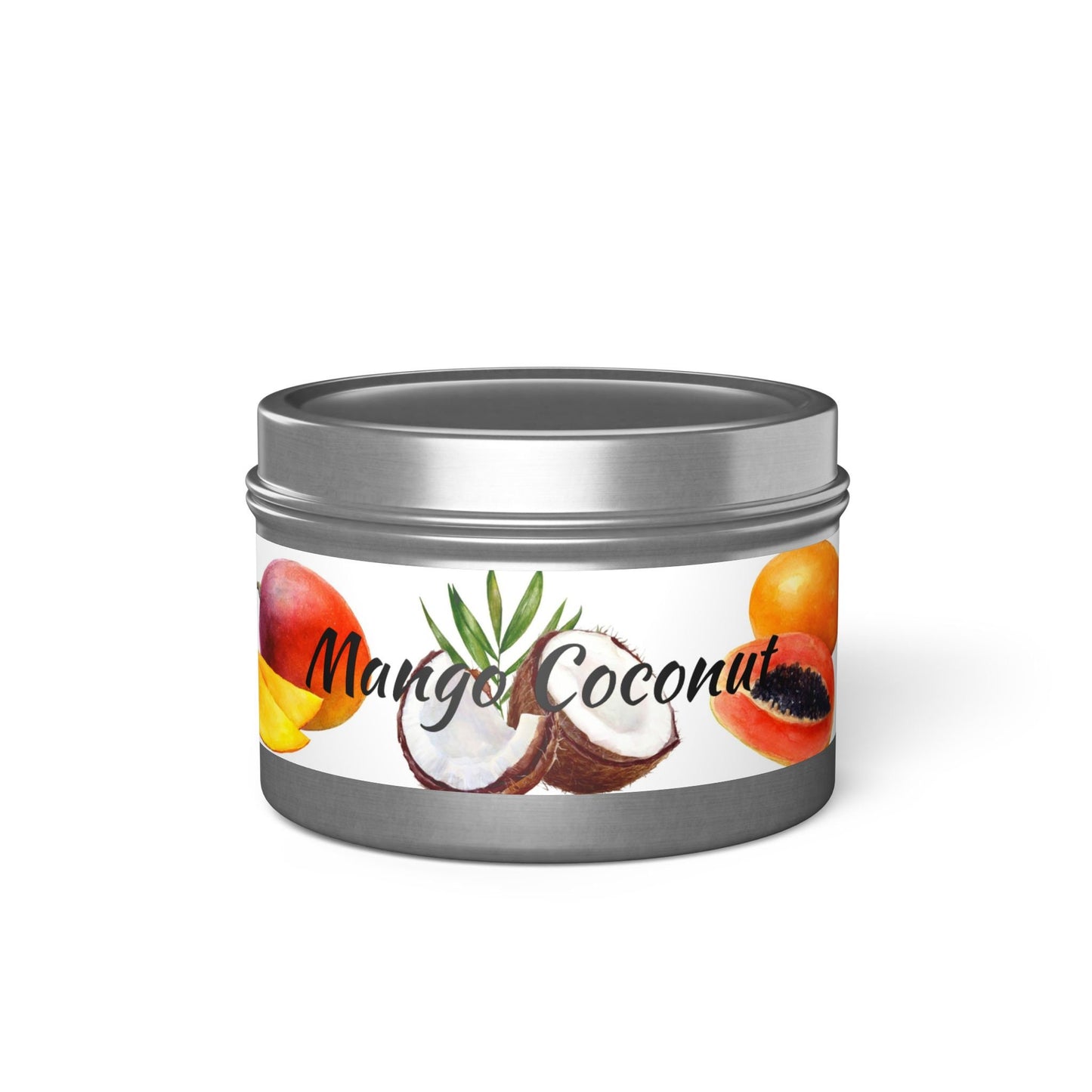 Tin Candles - Soy - Mango Coconut Scent Candle