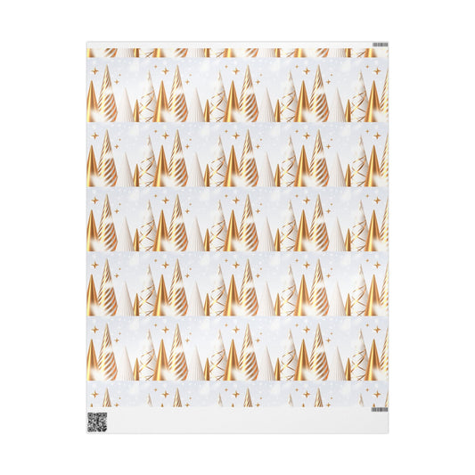 Wrapping Papers - Holiday Christmas Gift Wrap - Gold