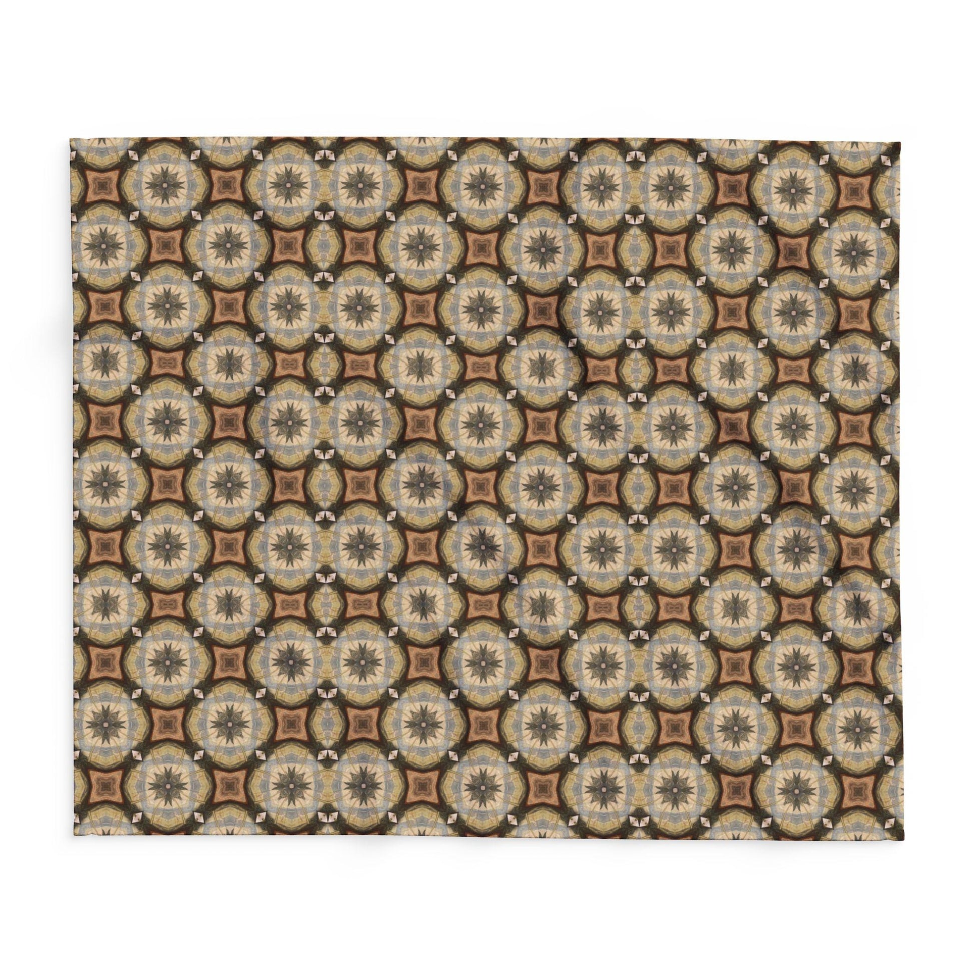 Arctic Fleece Blanket - Beige Tan Throw for Couch or Bed