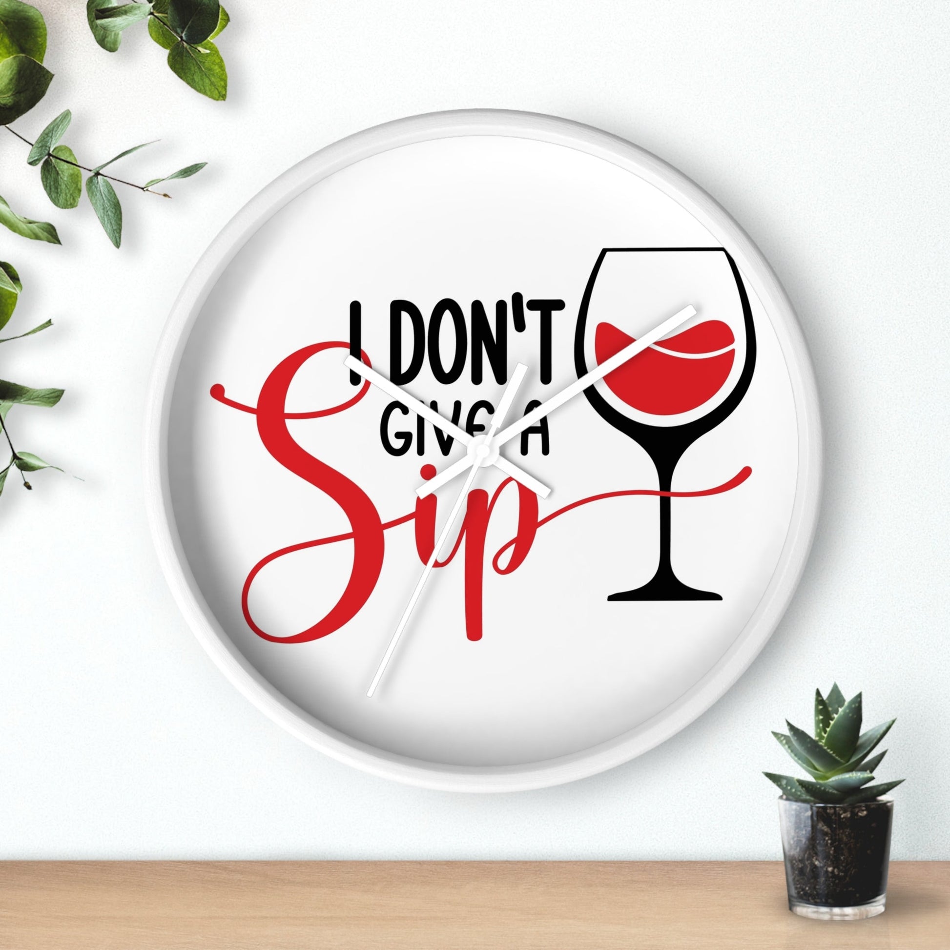 Wall Clock - Wine Time