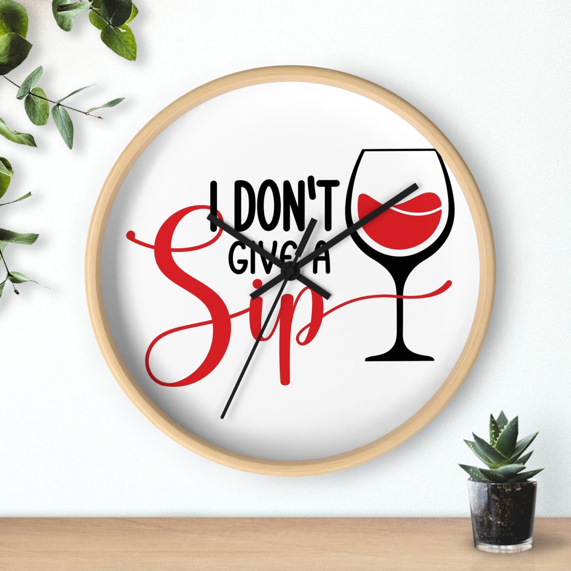 Wall Clock - Wine Time