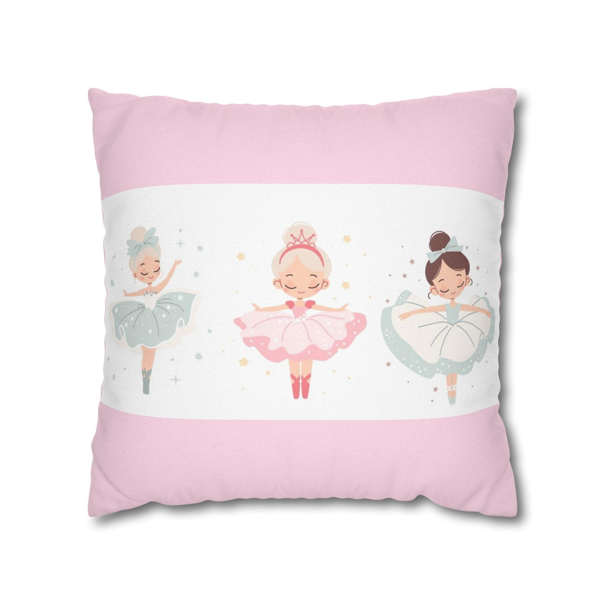 Princess in Pink Pillowcase, Fairy Tale Decor, Girl's Room Pillow Cover, Nursery Bedding, Birthday Gift