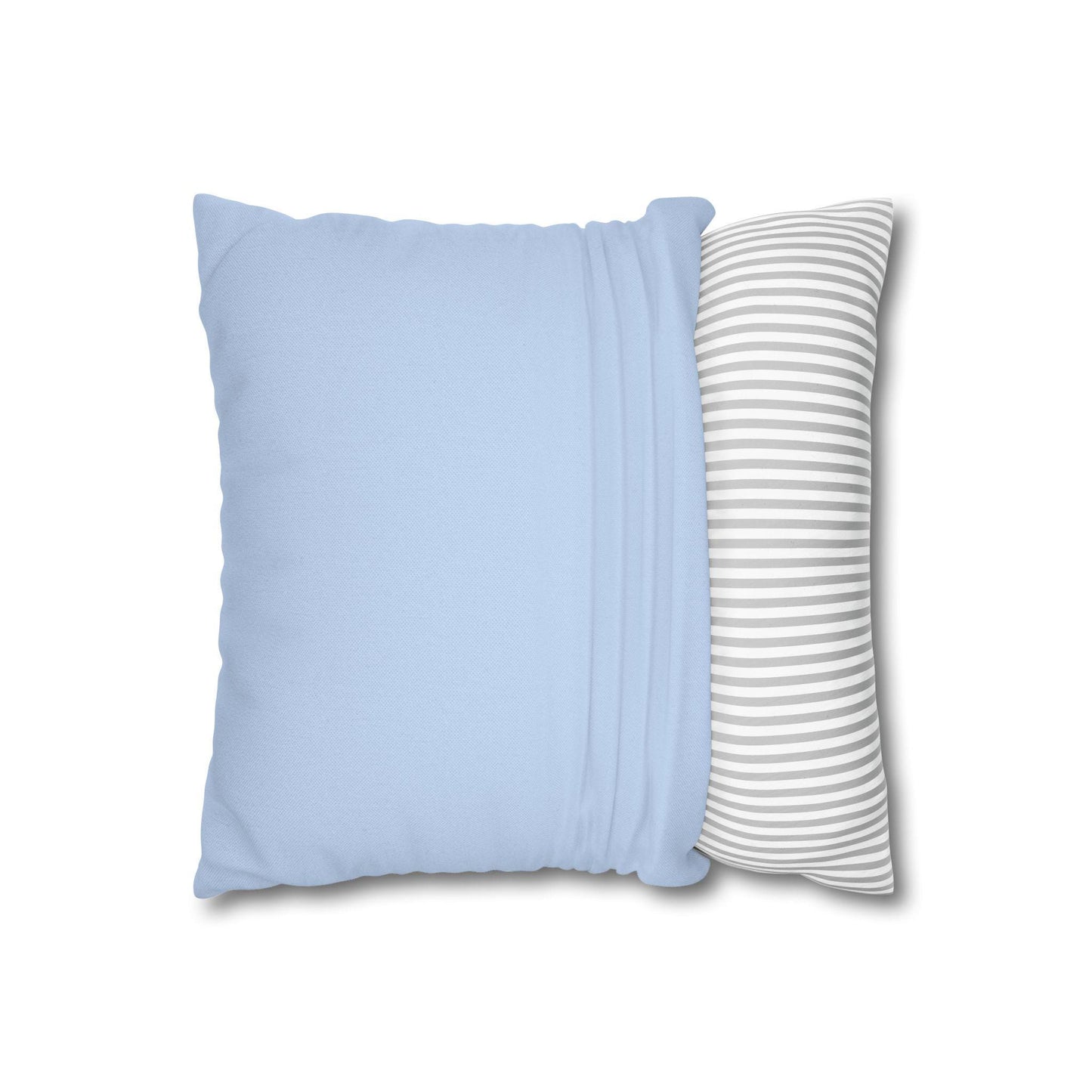 Spun Polyester Square Pillowcase - Blue Color - Pineapple Design