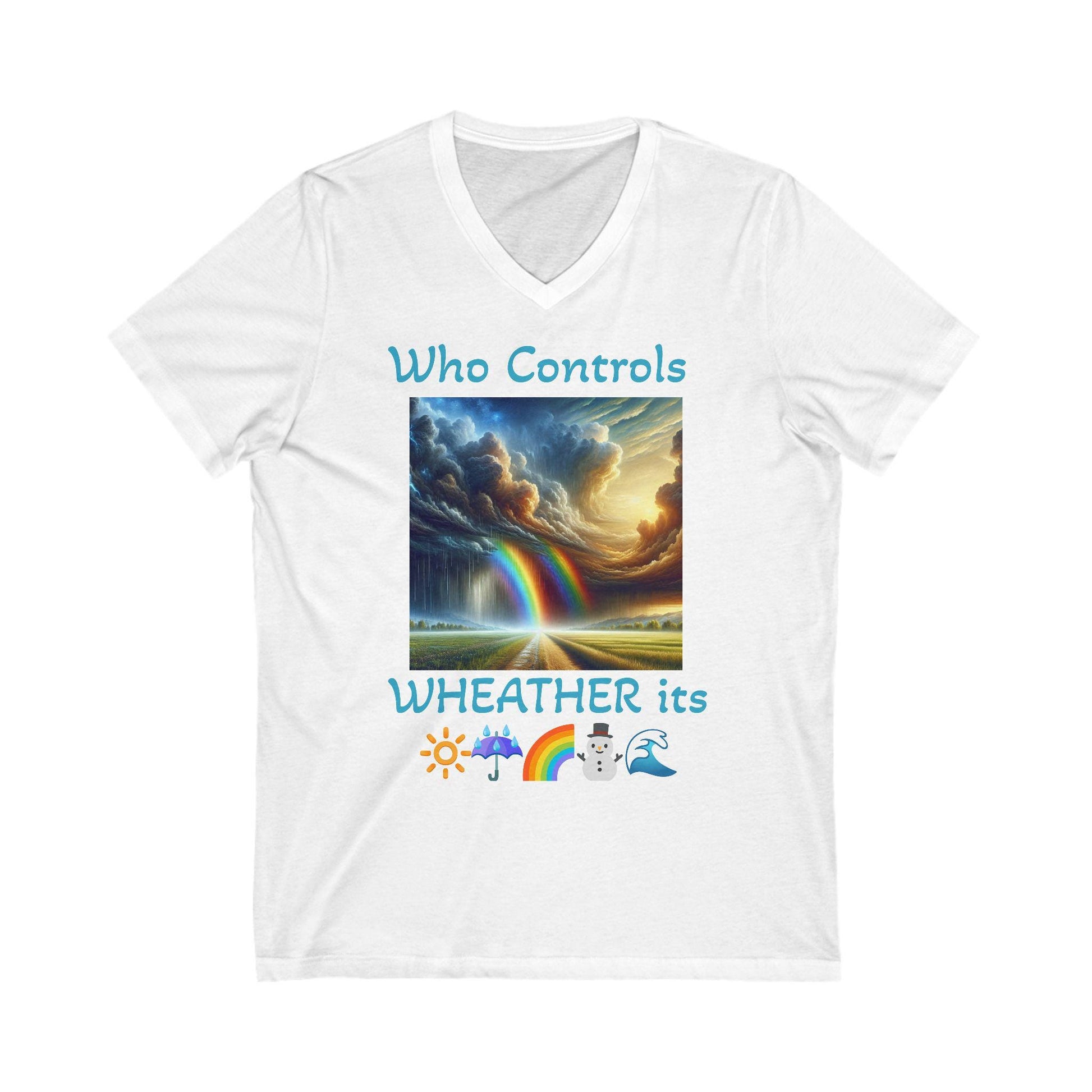 Unisex Jersey Short Sleeve V-Neck Tee for Women