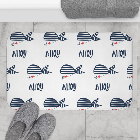 Bath Mat - Nautical Ahoy Theme