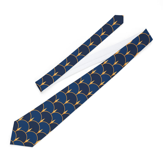 Necktie - Navy and Gold Gentlemens Business Tie