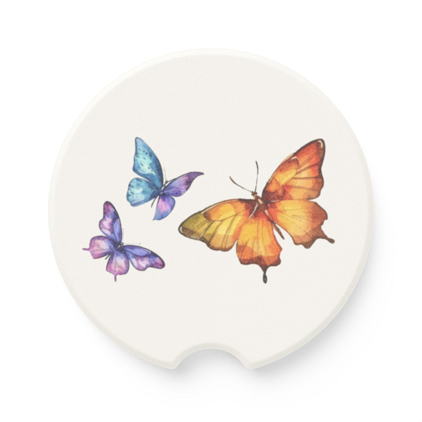 Soapstone Car Coaster Butterfly Automobile Coaster