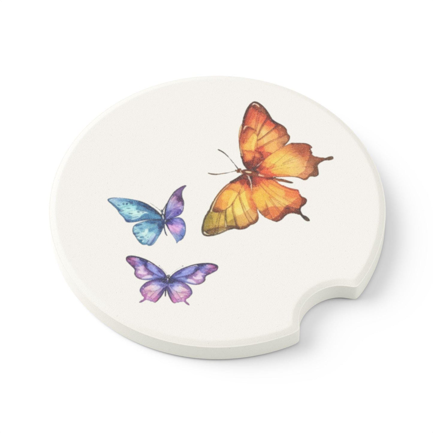 Soapstone Car Coaster Butterfly Automobile Coaster