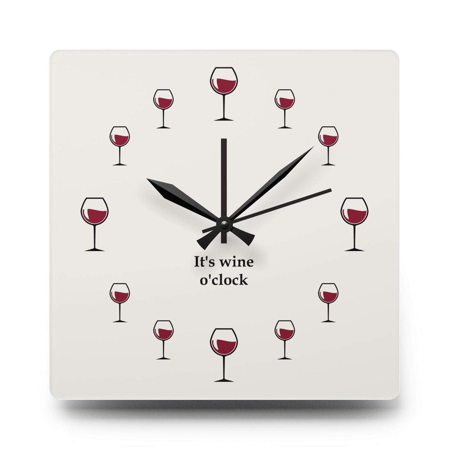 Acrylic Wall Clock - Clock - Wine Clock