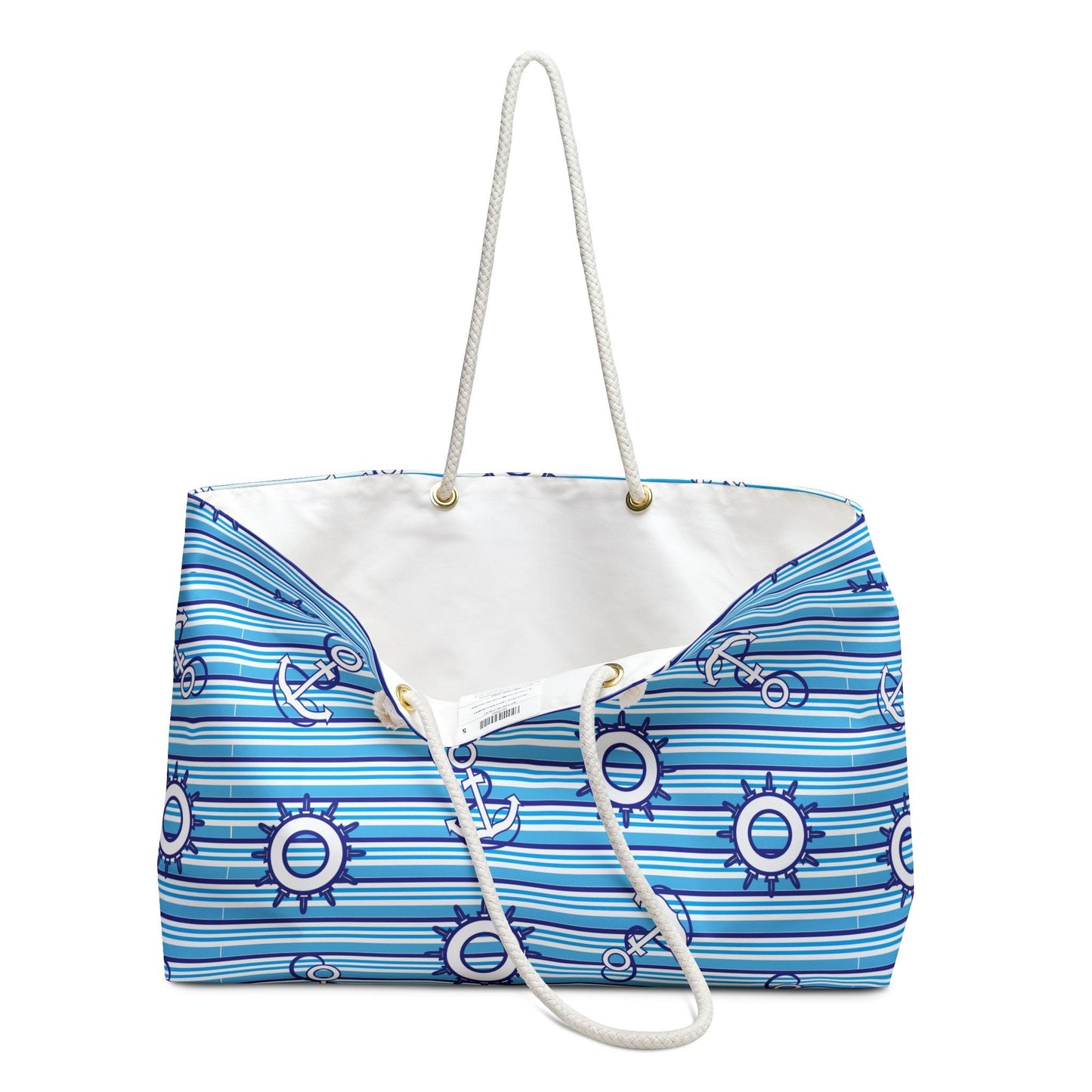 Weekender Bag Tote Beach Bag - Nautical Theme - Shoulder Bag