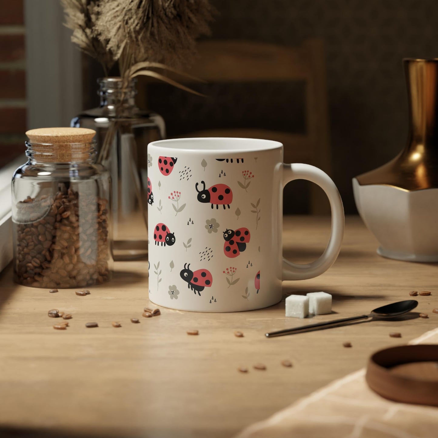 Jumbo Mug, 20oz - Ladybug Coffee Mug