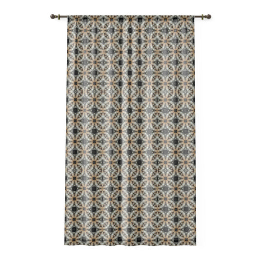 Window Curtain Circular Pattern