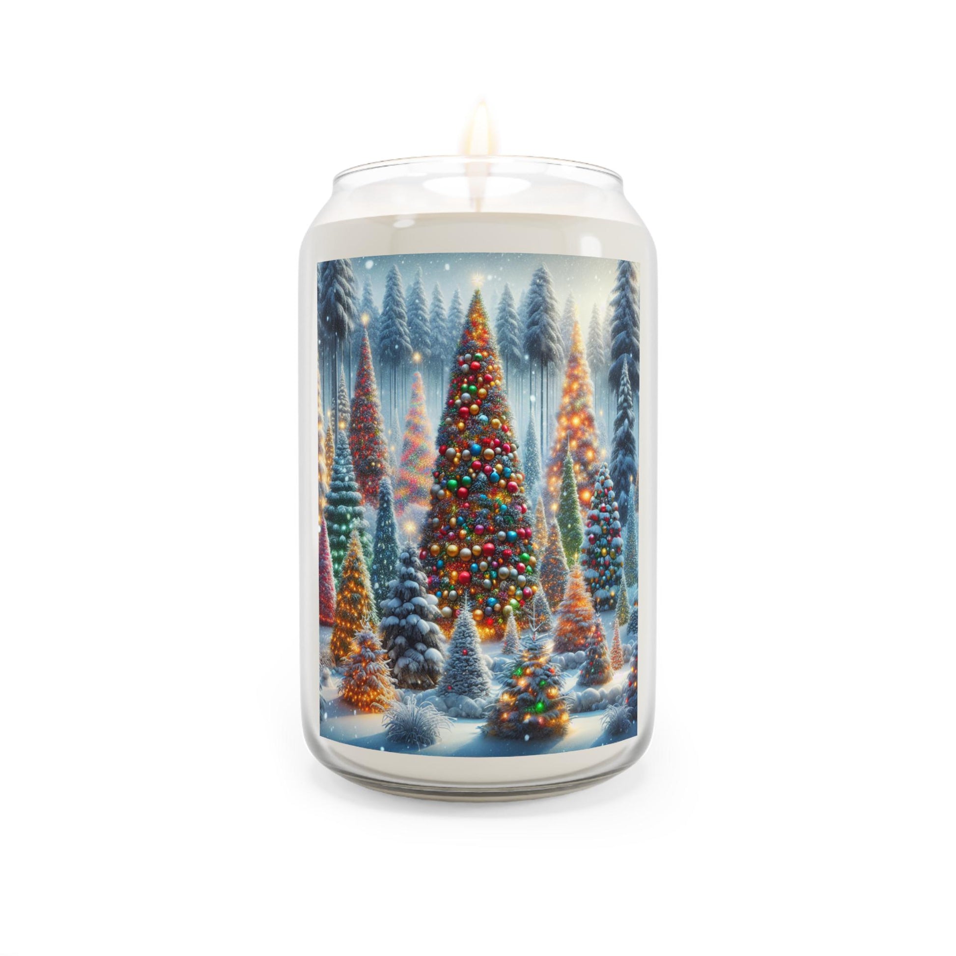 Scented Candle, 13.75oz - Christmas Holiday Decorated Candle