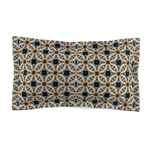 Microfiber Pillow Sham - Silver and Blue Home Decor