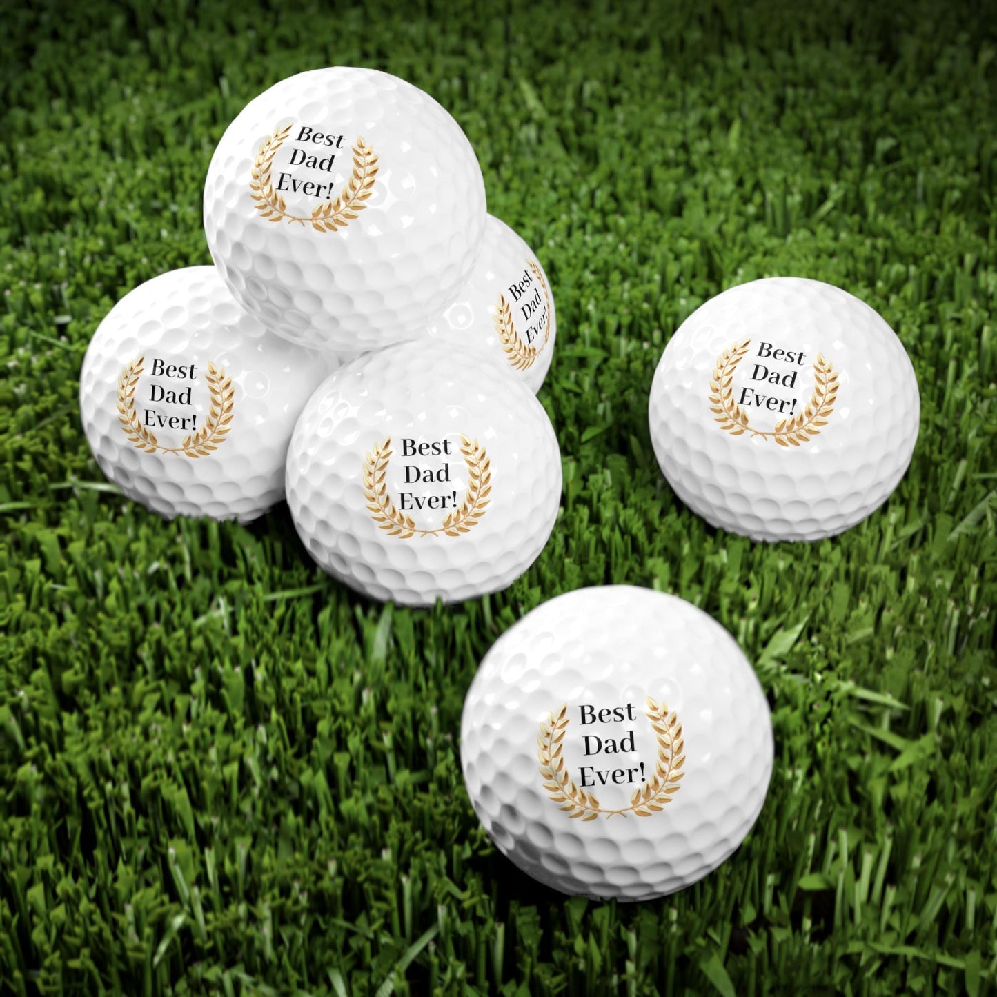 Golf Balls, Best Dad Ever 6pcs