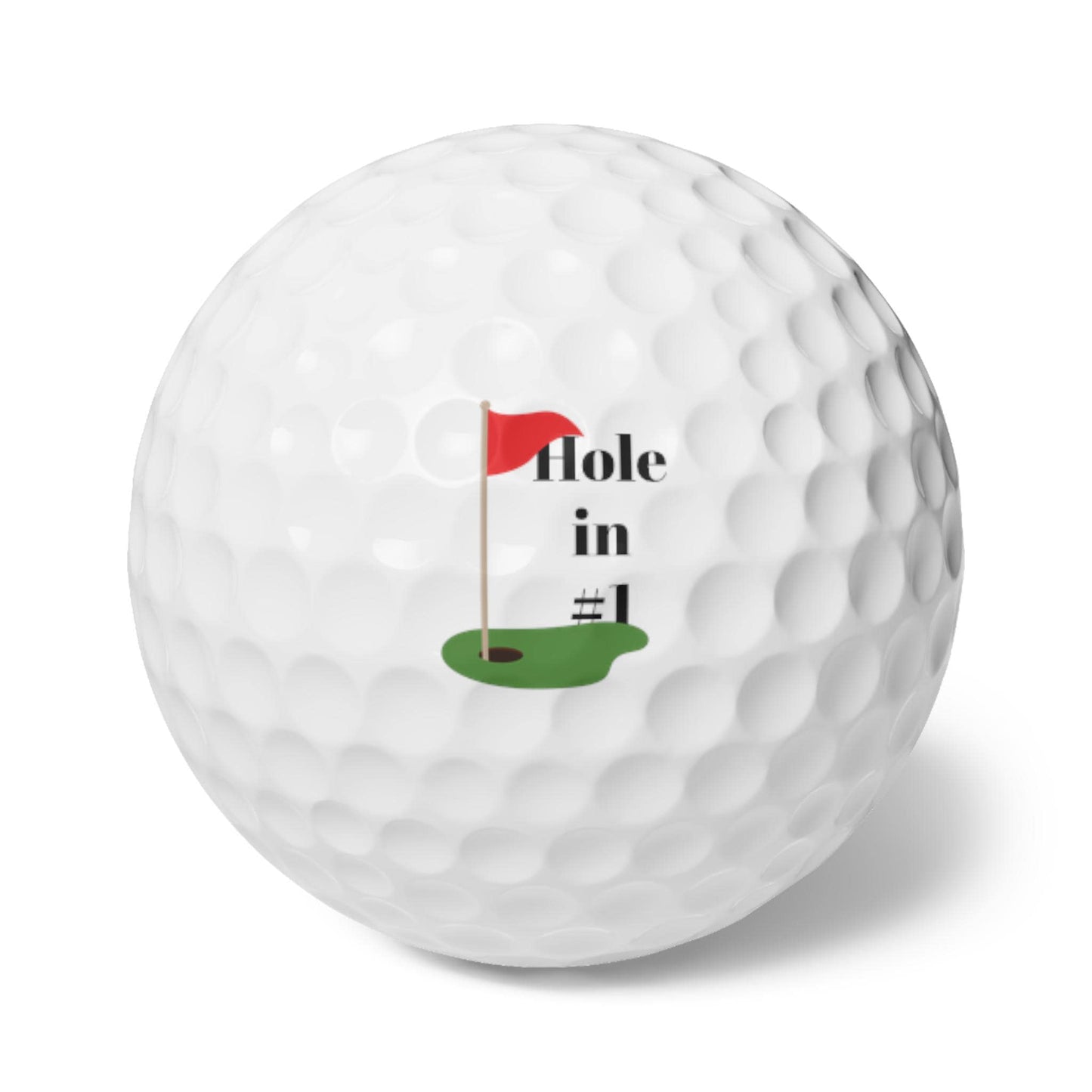 Hole in One Golf Balls, High Quality 6pcs Set - Father's Day Gift, Golfing Accessories, Sports Equipment, Golf Lover Present, Custom Golf