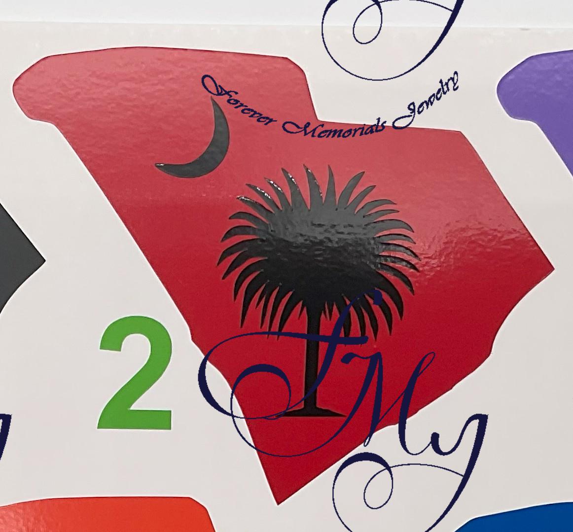 South Carolina - Palmetto Tree - Auto Stickers - Bumper Sticker - Decal